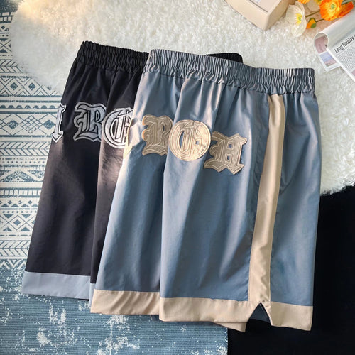 Embroidered Casual Shorts Men's Loose Sports