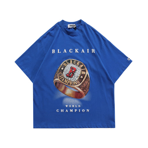 Trendy Loose Shoulder Round Neck Short Sleeves