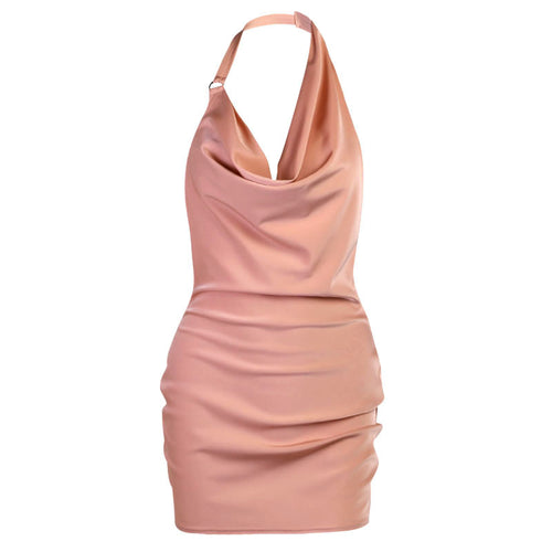 Satin Party dress Backless