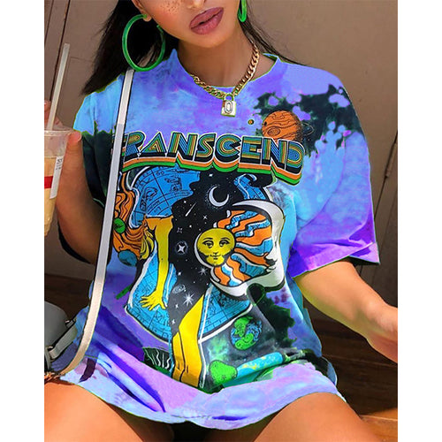 Oversized T-shirt Women Y2K