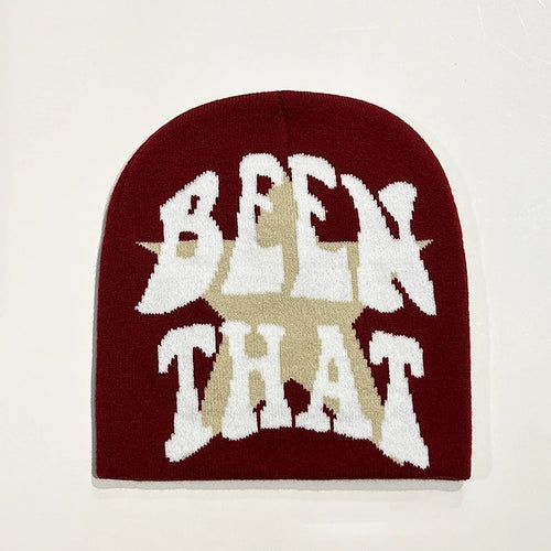 Warm Hip Hop Letters Knitted Hat