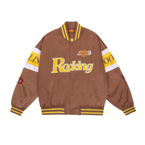 Men's Loose Stitching Baseball Uniform High Street Jacket