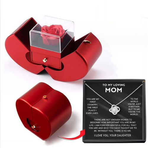 Jewelry Box Red Flower