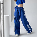 Three Bar Wide Leg Cargo Pants