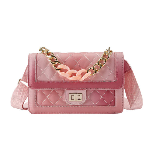 Small fragrance rhombic gradient chain shoulder