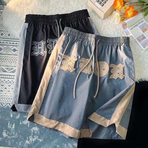 Embroidered Casual Shorts Men's Loose Sports
