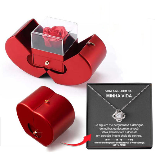 Jewelry Box Red Flower