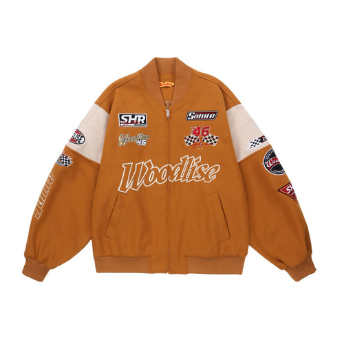 Men's Loose Stitching Baseball Uniform High Street Jacket