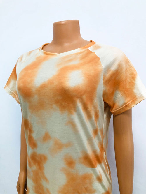 Fashion Casual Sports Suit Tie-Dye Short-Sleeved Shorts Two-Piece Suit