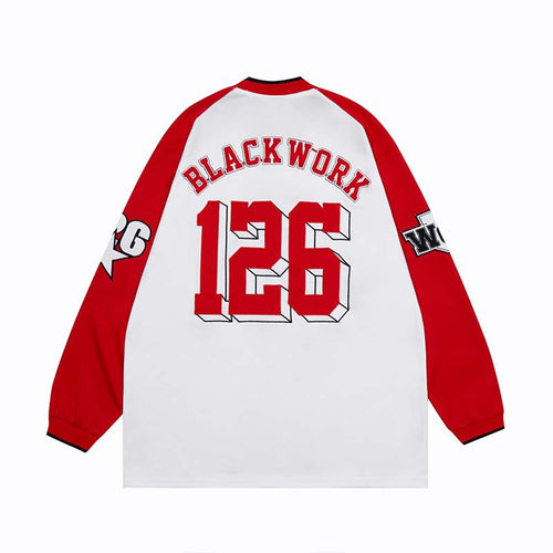 American High Street Letters And Numbers Embroidered Long Sleeves