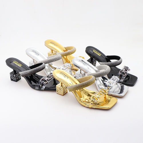 Stiletto Heel Transparent Rhinestone