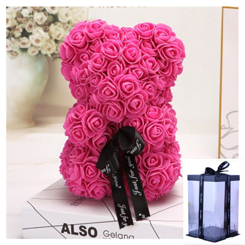 Rose Bear Eternal Flower + Gift Box