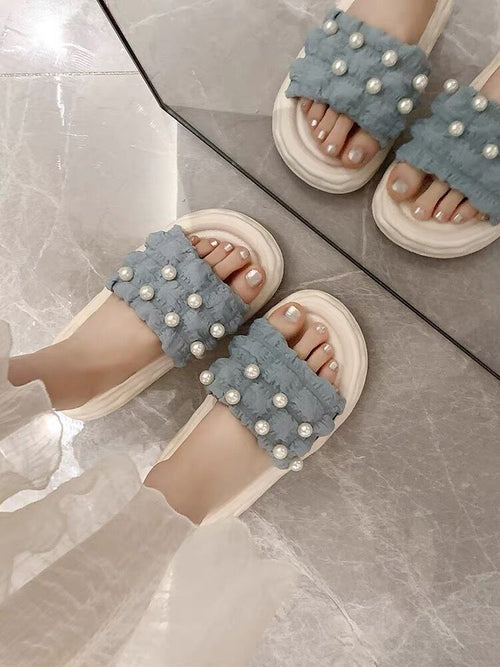 Women's Muffin Heel Non-slip Slippers