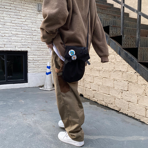 Versatile Panel Straight Leg Solid Street Cargo Pants