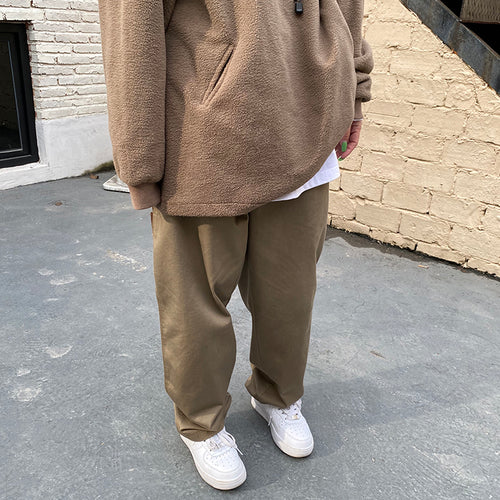 Versatile Panel Straight Leg Solid Street Cargo Pants