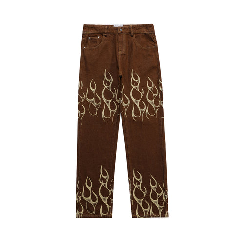 Street Women's Fashion Brand Autumn Straight Jeans