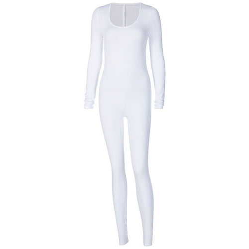 Long Sleeve Slim Fit Hip Lift Jumpsuit