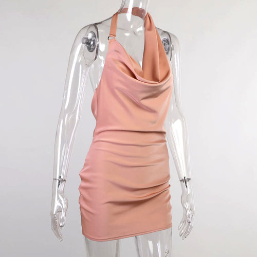 Satin Party dress Backless