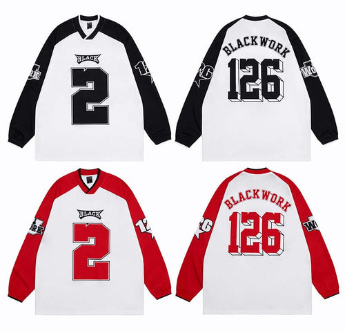 American High Street Letters And Numbers Embroidered Long Sleeves