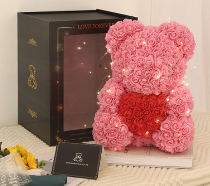 Rose Bear Eternal Flower + Gift Box