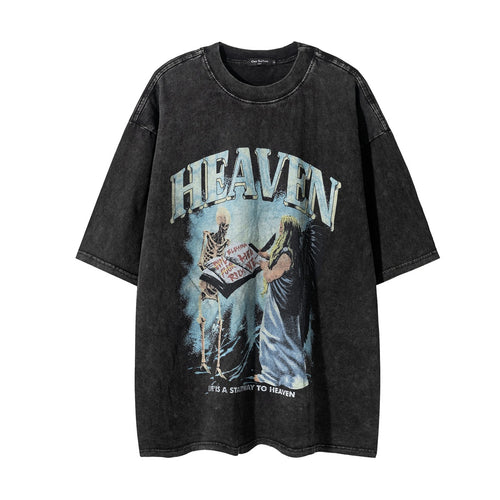 Printed Skull Short-sleeved T-shirt For Men