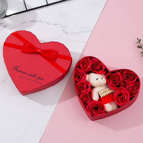 Heart-shaped Rose Red Gift Box