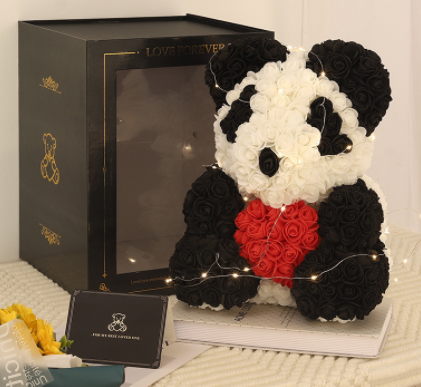 Rose Bear Eternal Flower + Gift Box