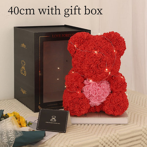 Rose Bear Eternal Flower + Gift Box