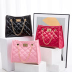 Mini Chain Shoulder Bags Rhombus Sewing