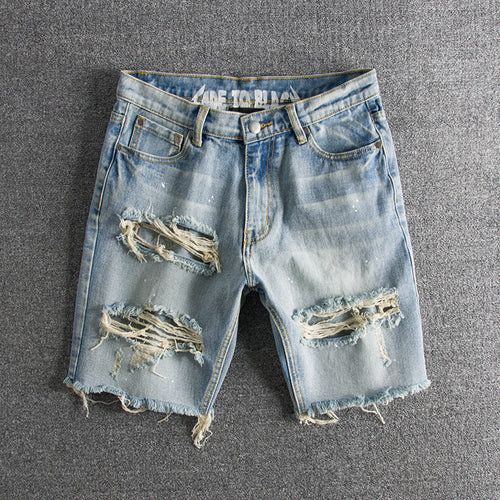 Fashion Personality Men's Denim Shorts