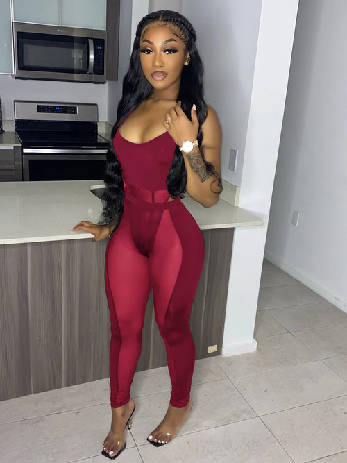Splice Sexy Hollow Out Nightclub Perspective Two-piece Set
