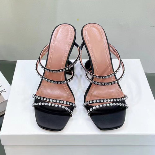 Women's New Rhinestone Leather Sandals