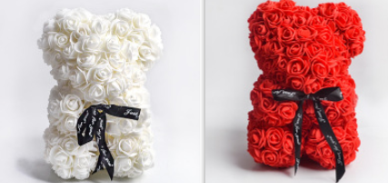 Rose Bear Eternal Flower + Gift Box