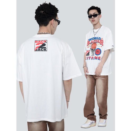 Tee-shirt American Retro Street Basket