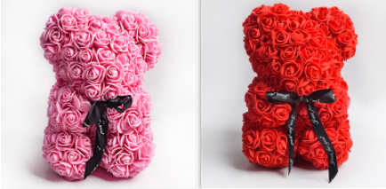 Rose Bear Eternal Flower + Gift Box